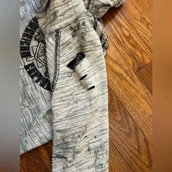 Vintage Y2k Grunge Affliction Reversible Hoodie Sz M - Picture 8 of 14